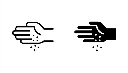 Fototapeta premium Salt and pepper icons set. Spice icon symbol in line style. vector illustration on white background