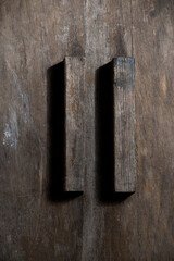 Rustic old wooden surface, vintage wooden background
