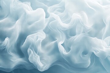 Obraz premium Delicate, light blue fabric drapes in flowing folds.