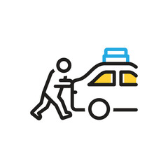 Multi color icon for emphasize 