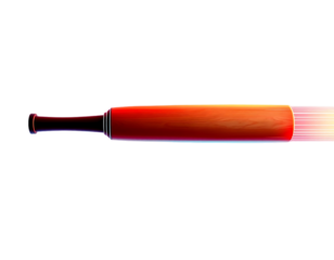 Baseball Bat in Gradient Style