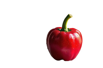 A red bell pepper isolated
