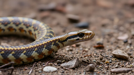 Obraz premium Snake Slithering on the Ground