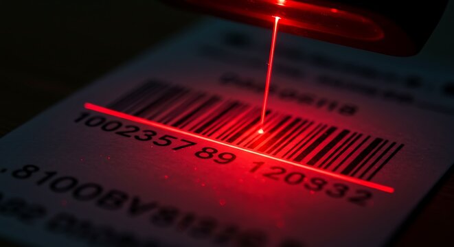 Barcode scanner laser scanning retail product identification technology automation system process