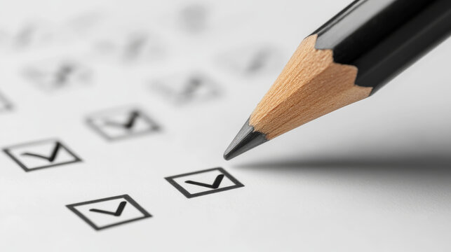 Checklist icon with pencil, representing organization and productivity, captures essence of task completion and planning effectively. image evokes sense of accomplishment