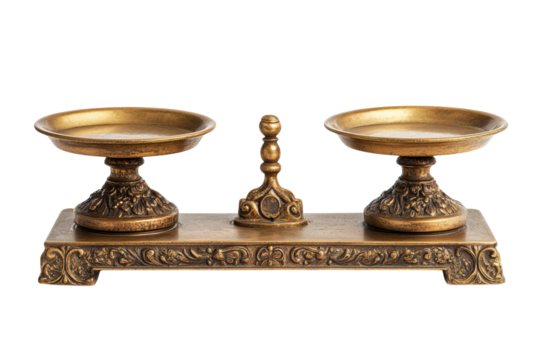 Antique golden scale object