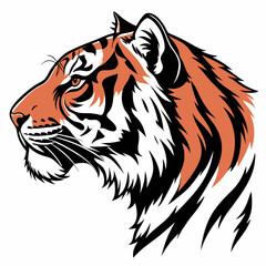 Obraz premium tiger head vector