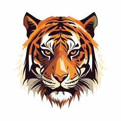 tiger, tiger icon, tiger head, vector 