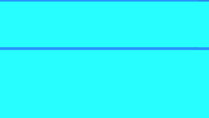 Solid turquoise background with two horizontal light blue lines.