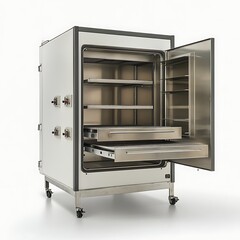 Sterilization Chamber with Open Door, and Lab.