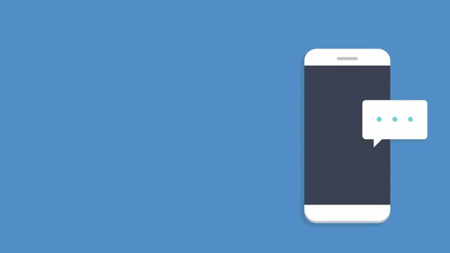 New message notification concept on smartphone. New email pop up. Incoming, open messaging. Chatting, mail, post, letter symbol, sign, emblem with new notification on phone or website