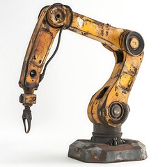 Rusty Robotic Arm with Industrial Machine. (1)