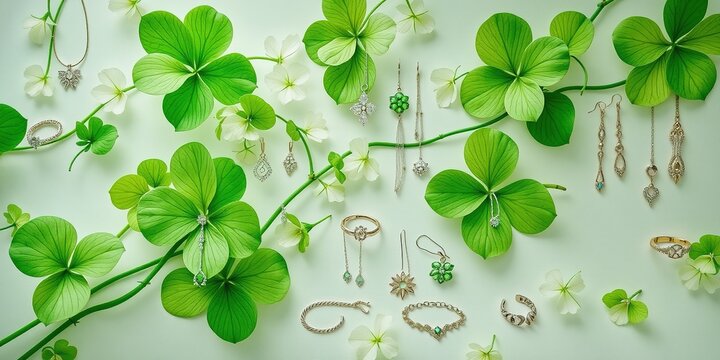 Elegant Shamrock Design for Jewelry Display
