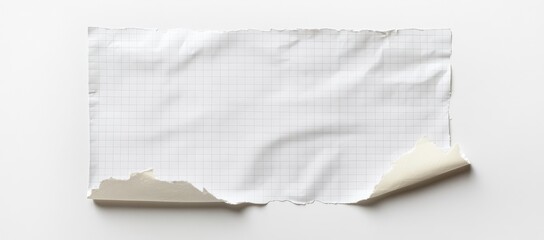 Obraz premium Blank white paper with a torn edge