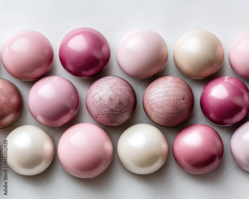 Poster chromatic minimalism soft pink spherical design showcasing textile texture and modern aesthetic for 