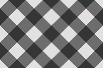vector black and white checkered fabric background