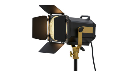 Isolated Professional Studio Lighting Equipment with Barn Doors