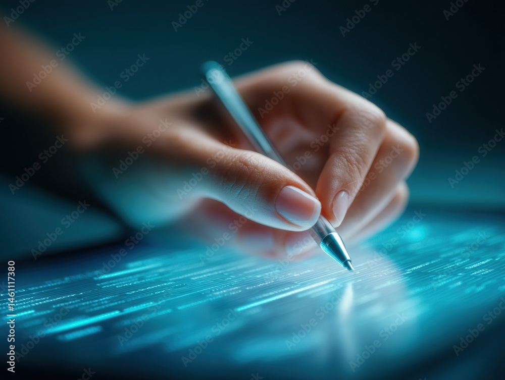 Aufkleber futuristic learning dynamics gen z academic performance visualization with high-contrast digital exa
