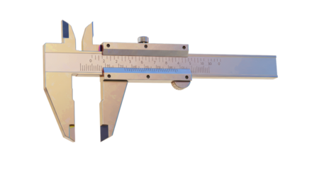 Isolated Caliper Measuring Tool for Accurate Dimensions