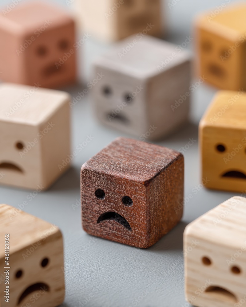 Aufkleber sentiment analysis meets playful design wooden emotion dice visualizing consumer feedback trends in 