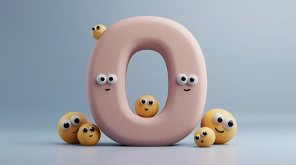 Letter O for Orange – Alphabet for Kids, Educational Learning Poster

