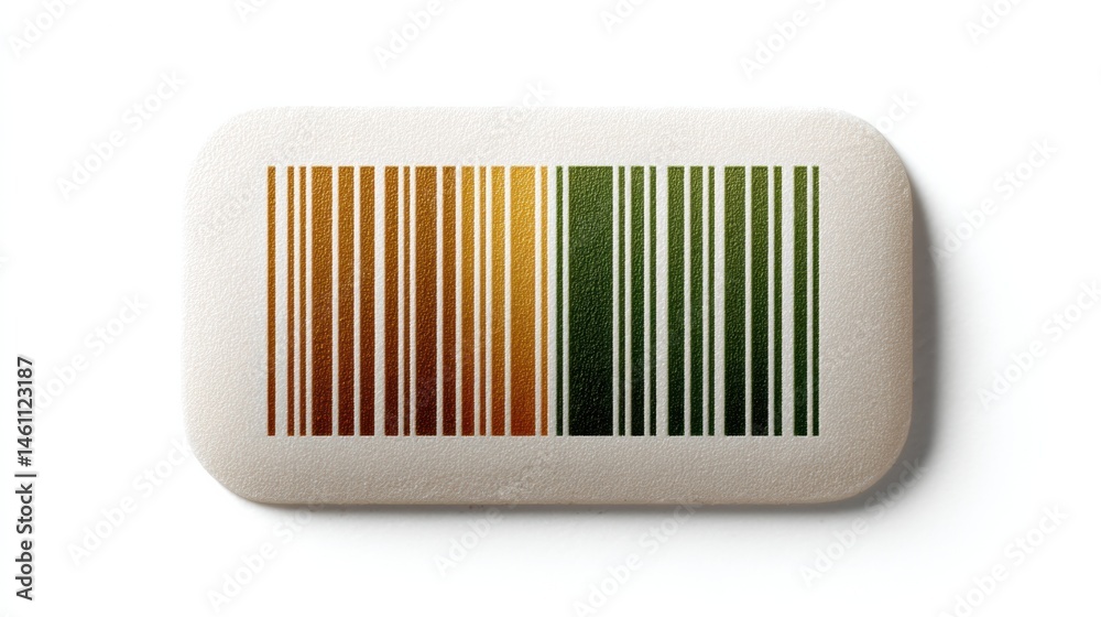 Poster Minimalist Barcode Design Sleek Digital Identity Visualization for Global Commerce, Tracking Innovation and Smart Product Authentication Technology