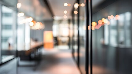Professional atmosphere dynamic office environment with modern design and blurred background