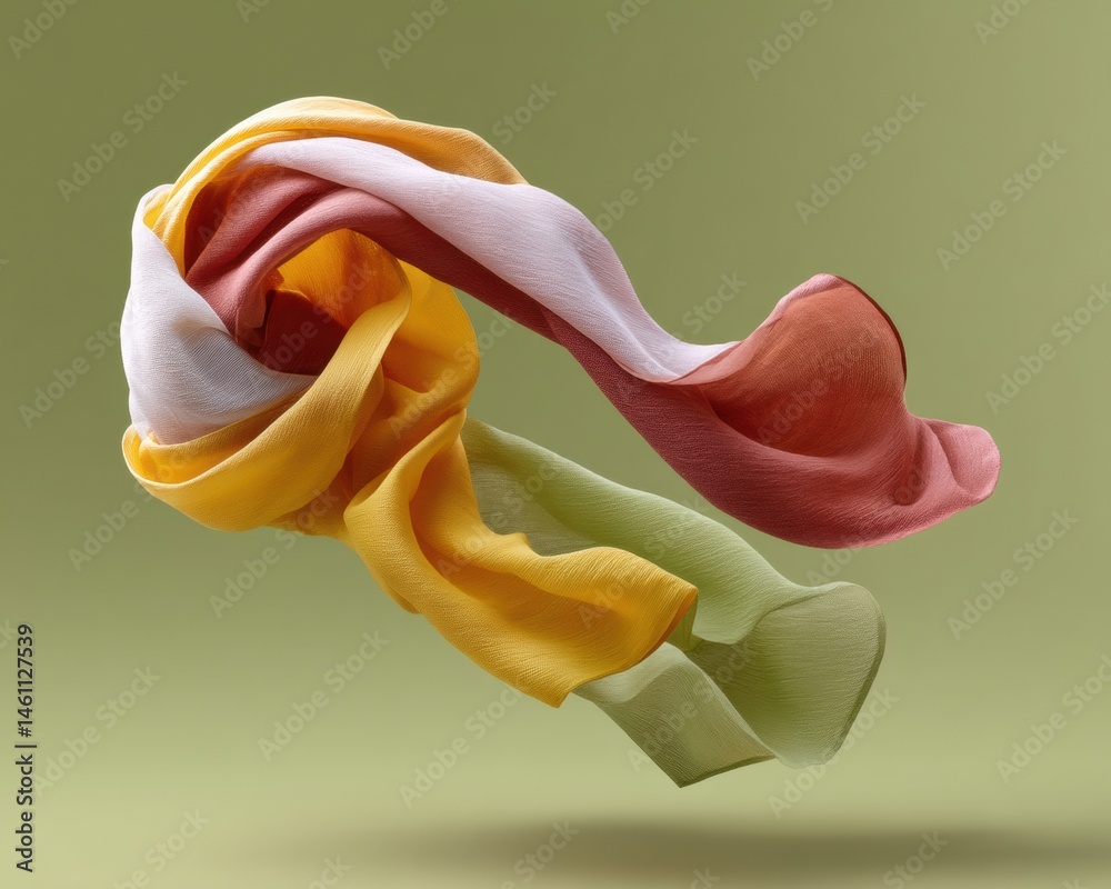Poster fluid abstraction soft textile dynamism showcasing tactile design innovation for creative industries