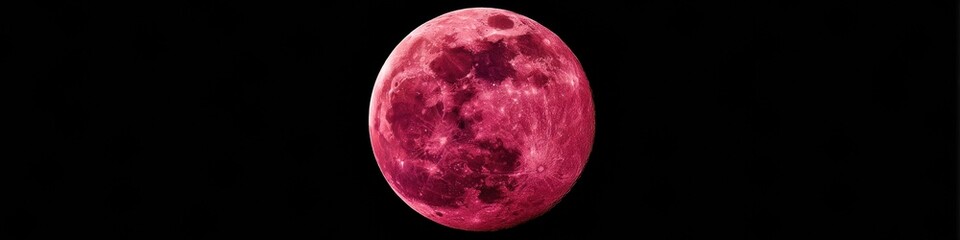 Naklejka premium Crimson Celestial Phenomenon Ultra-High Resolution Blood Moon Immersive Astronomy Visual for Digital Learning, Scientific Visualization and Space Exploration Content
