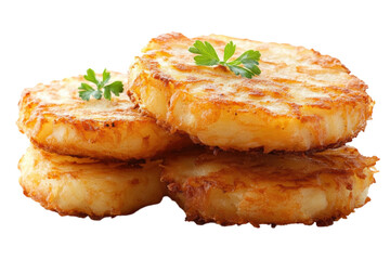 Stack of potato pancakes food