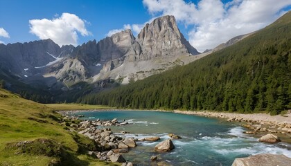 mountain lake in the mountains