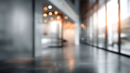 Dynamic business environment blurred office interior modern workspace bright atmosphere professional view