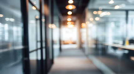 Blurry office interior design crafting a professional atmosphere in modern workspaces