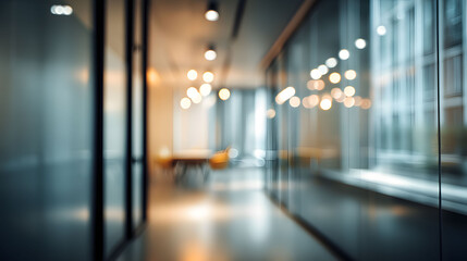 Dynamic blurred modern workspace a creative digital art perspective of contemporary office interiors