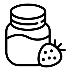 Jam icon. Vector line icon