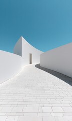 Sleek Academic Horizons Minimalist Campus Architecture Inspiring Gen Z Learning Spaces - Back to School Innovation for Digital Scholars