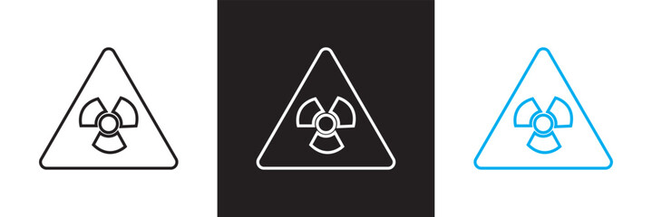 Hazard and Dangerous icon.  Warning, risk, traumatic, life threatening, toxic, etc. Vector for websites, mobile interfaces, presentations, banner, visual branding etc. Vector illustration. EPS 10