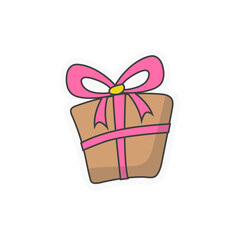 Gift Doodle Sticker