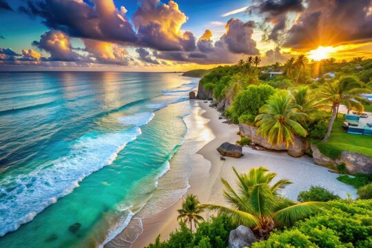 Harrismith Beach Barbados: Stunning Caribbean Sunsets, Turquoise Waters, White Sand Paradise - Vacation Photos