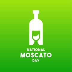 National Moscato Day. May. Gradient background.
