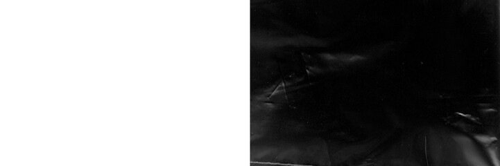 Crumpled plastic wrap texture overlay effect on transparent background