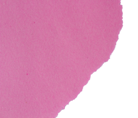 Ripped torn pink paper piece on transparent background, paper tear cut out design element