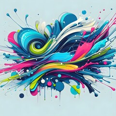  Vibrant Abstract Splash 