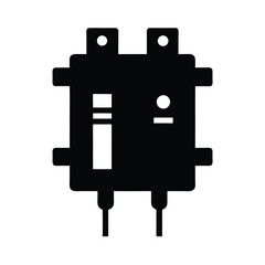 circuit breaker black silhouette 
