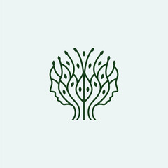 Two Face Tree Logo
