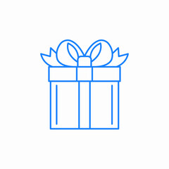 basic gift icon sign vector