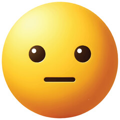 Yellow face with neutral expression