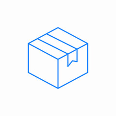 cardboard box icon sign vector