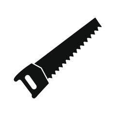hand saw black silhouette 