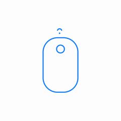 computer mouse wireless icon sign vector